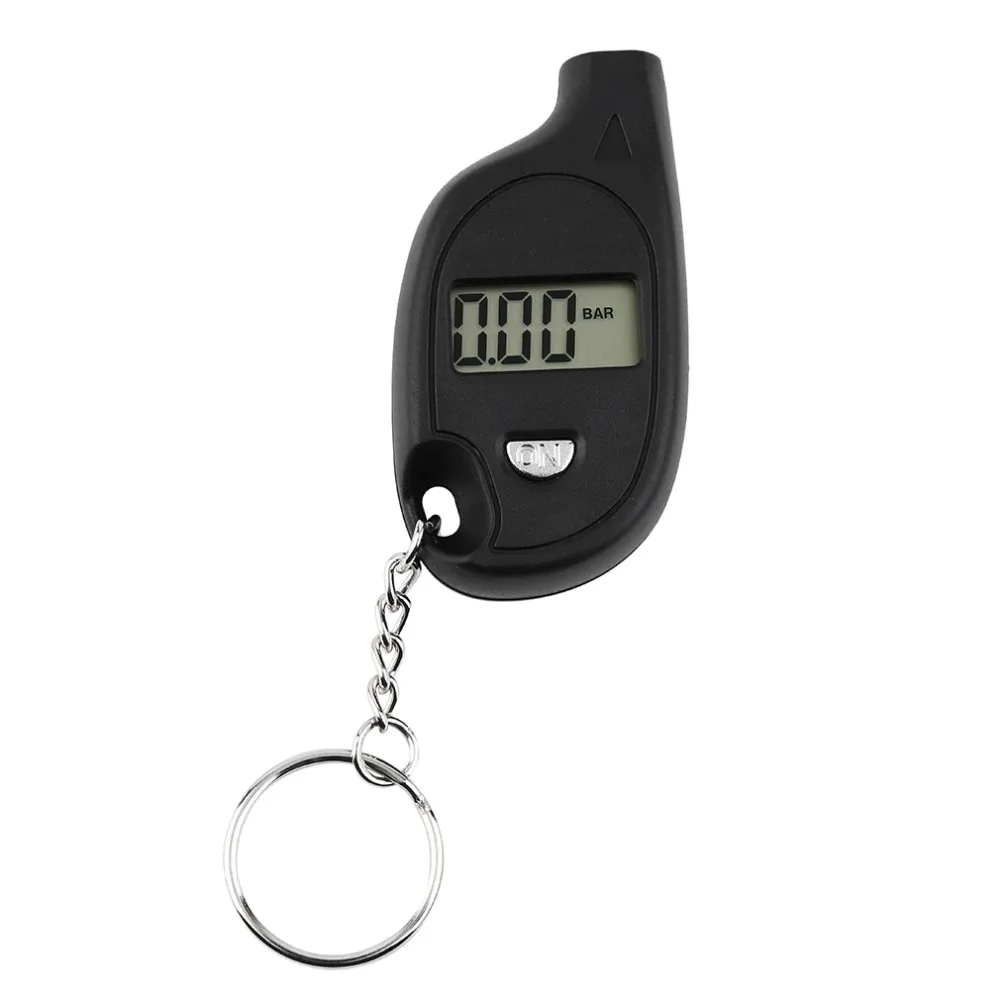 Portable  Keychain  Mini Digital LCD 2-150 PSI Tire Tyre Wheel Air Pressure Gauge Tester Procession Tool Tire Pressure Monitor