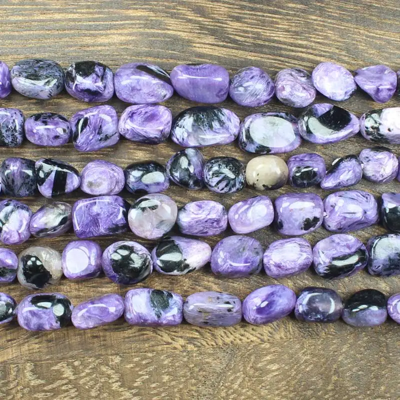 Natural Charoite 6-9mm Irregular Beads 15inch per strand Wholesale For DIY Jewellery  !