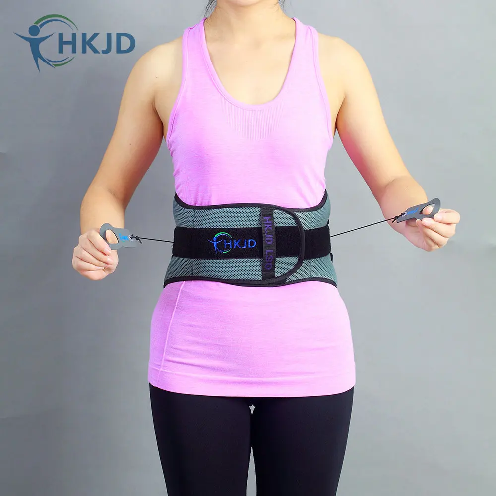 Lumbar Orthosis Belt Waist Support with Pulley System for Ideal Support to Cure and Avoid Lumbar Disc Herniation