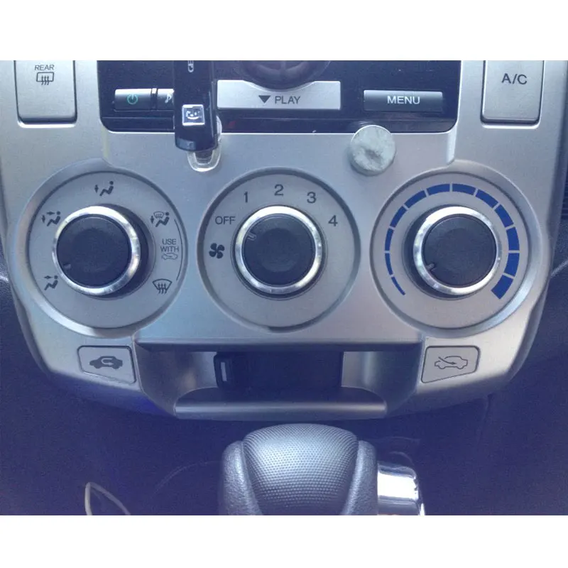 For Nissan Qashqai 2012 Aluminum Alloy Air Conditioning Knob 3pcs/set AC Knob Heat Control Switch Button Knob Car Styling