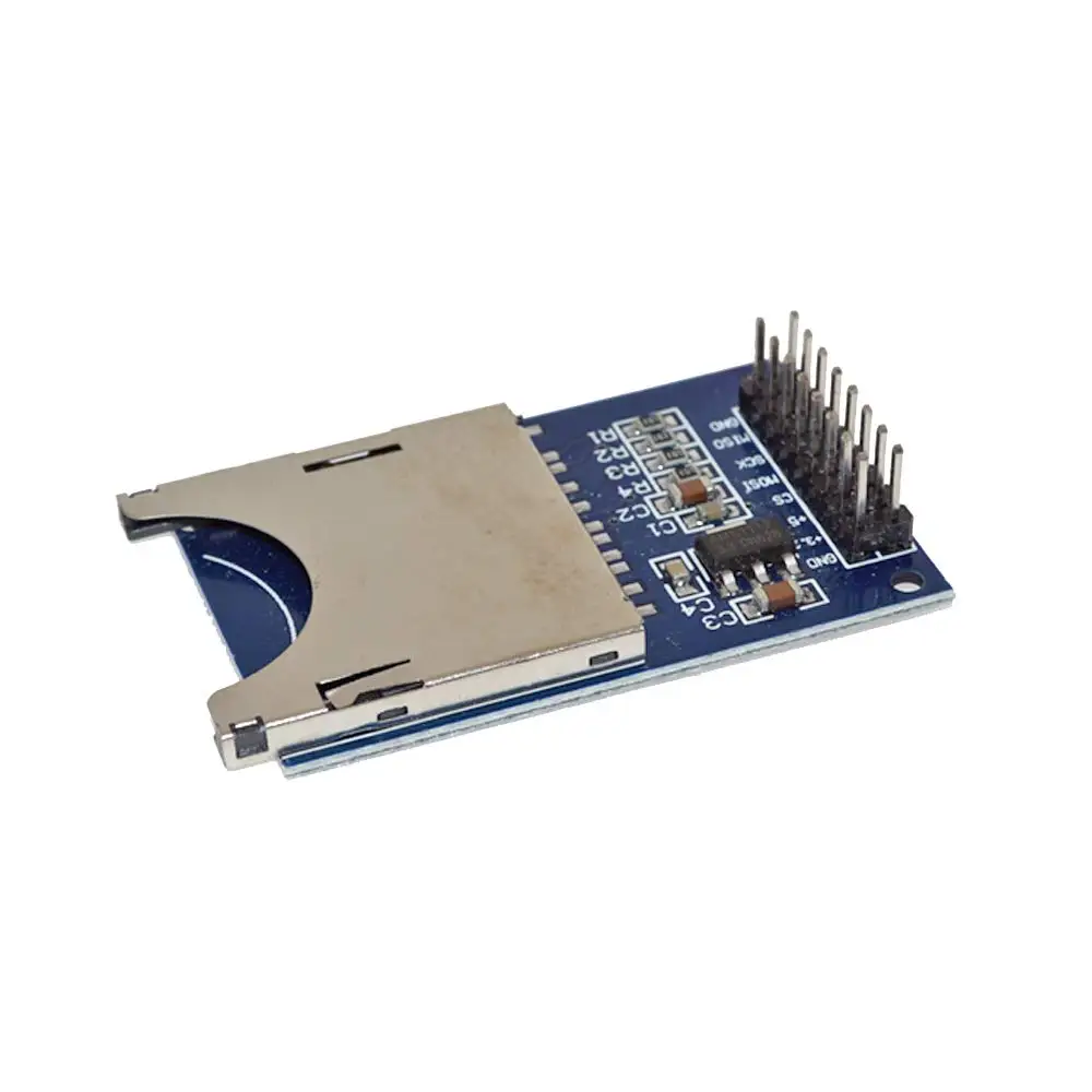 Módulo de cartão sd, módulo de leitura e gravação de cartão sd, interface spi
