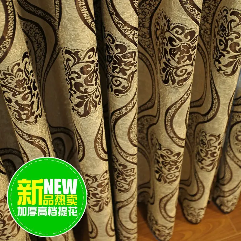 New Embroidery Flower luxury Quality burnt-out screens whole dodechedron curtain cloth decoration luxury modern fashion curtains