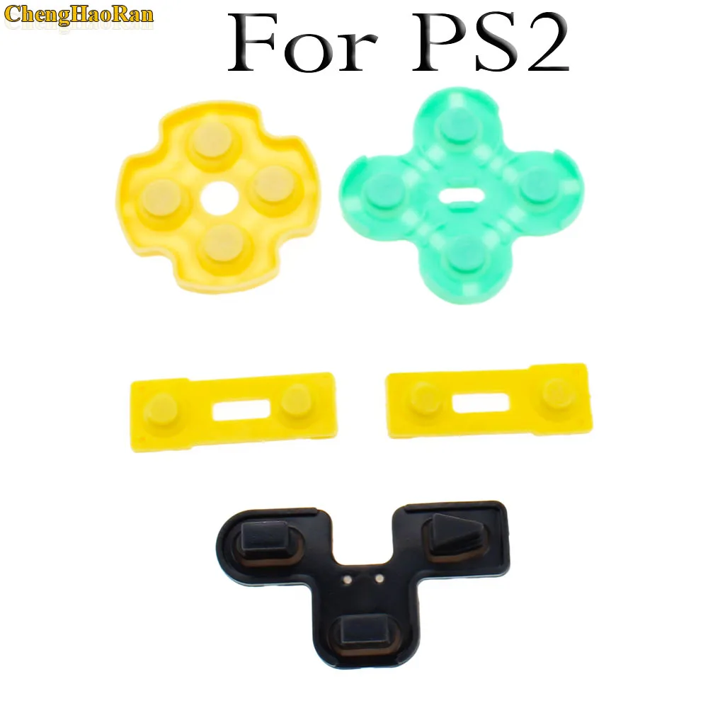 ChengHaoRan 1x For Playstation 2 PS2 PS3 Controller Repair Conductive Rubber Silicone D Pad Replacement Parts D-pad