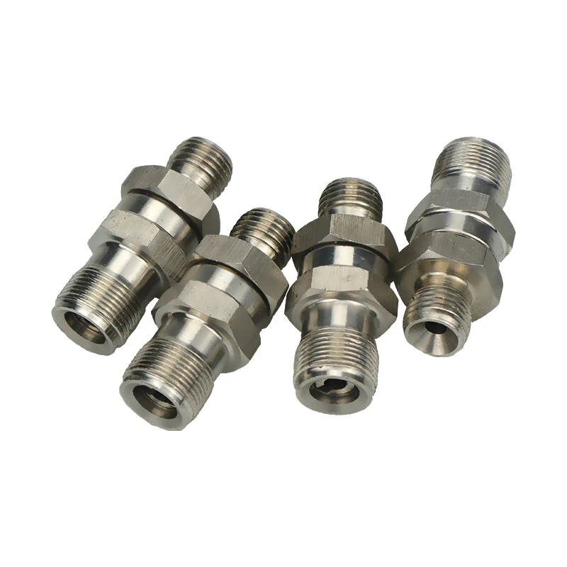 Imagem -05 - Ferramenta de Reparo Pistola Mal Ventilada Peças Tubo Reto sem ar Mangueira Junta Giratória Nps 3000 Psi Adaptador Alta Qualidade 6pc