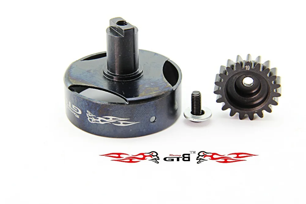 GTBracing RC Car 1/5 LOSI 5IVE-T Steel Engine Clutch Bell Housing with Gear Set