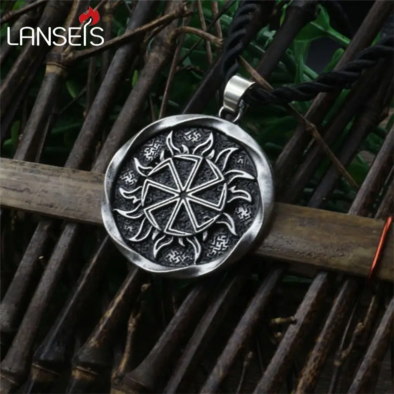 1pcs Alatyr star Slavic jewelry Sun symbol Amulet pendant norse Occult  Pendant Germanic Pagan men necklace