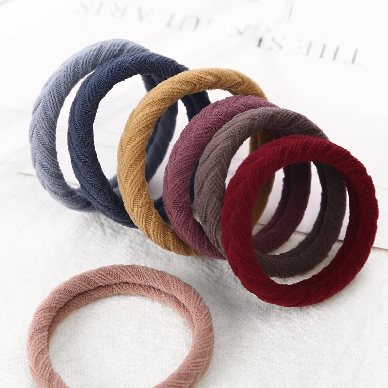 New 10PCS Women Girls Simple Basic Elastic Hair Bands Tie Gum Scrunchie Ponytail Holder Rubber Bands Fashion Hair Accessories