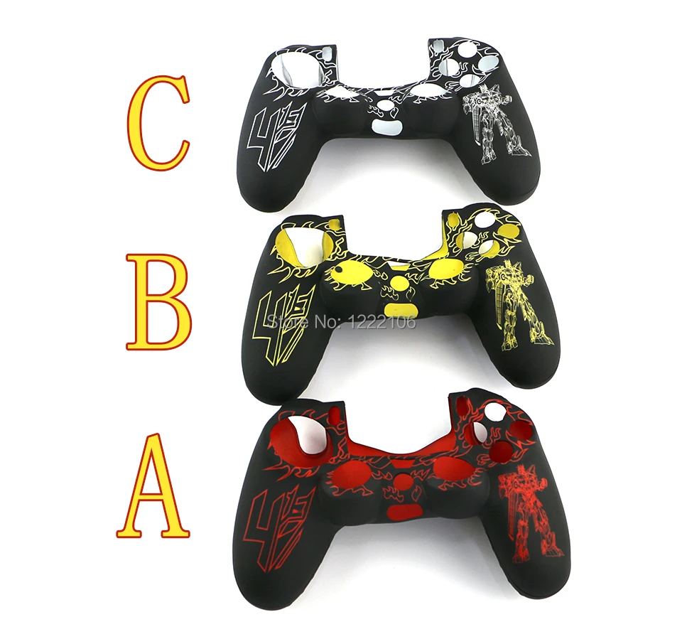 ChengChengDianWan For Transformers silicone case Protective Silicone Skin Case Cover for PS4 Controller Shell