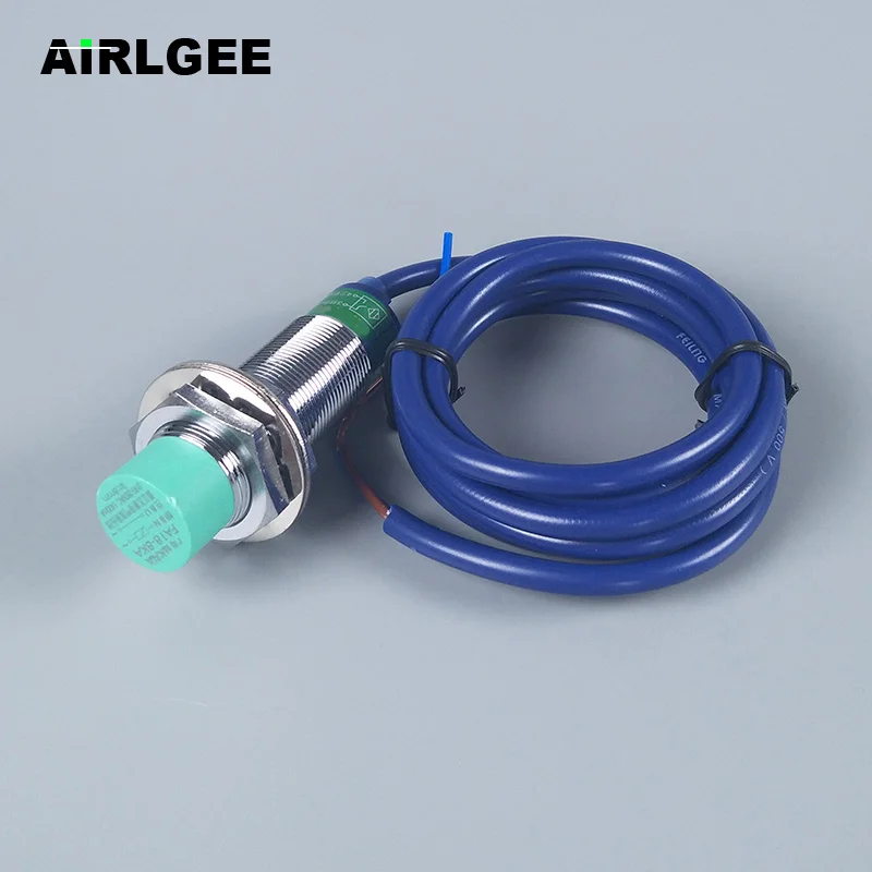 FA18-8KA AC90-250V 400mA 2 Wire NO 8mm Inductive Proximity Sensor Switch M18 Green Head