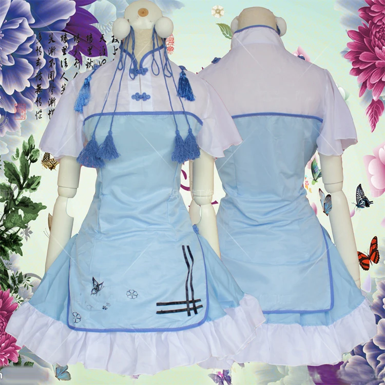 

FREE PP Chinese Traditional Hanfu Clothing Lolita Cosplay Costume Chinese Ancient Costumes Maid School Girl Costumes Halloween