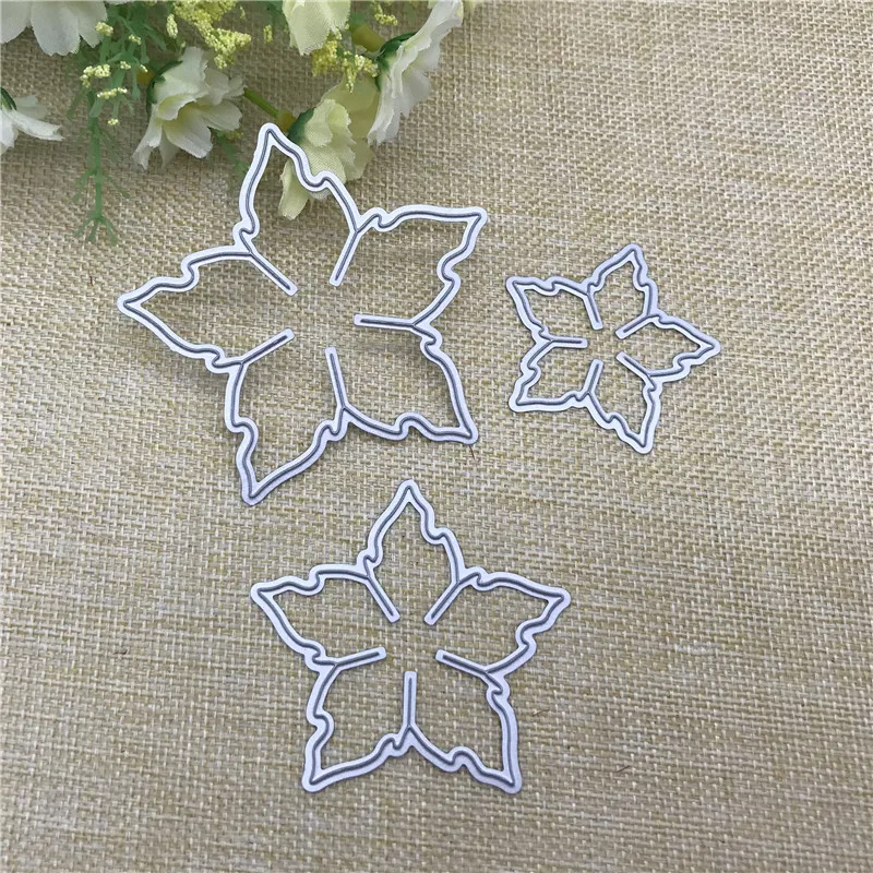 3pcs flowers set decoration Metal Cutting Dies Stencils For DIY Scrapbooking Decorative Embossing Handcraft Die Cutting Template