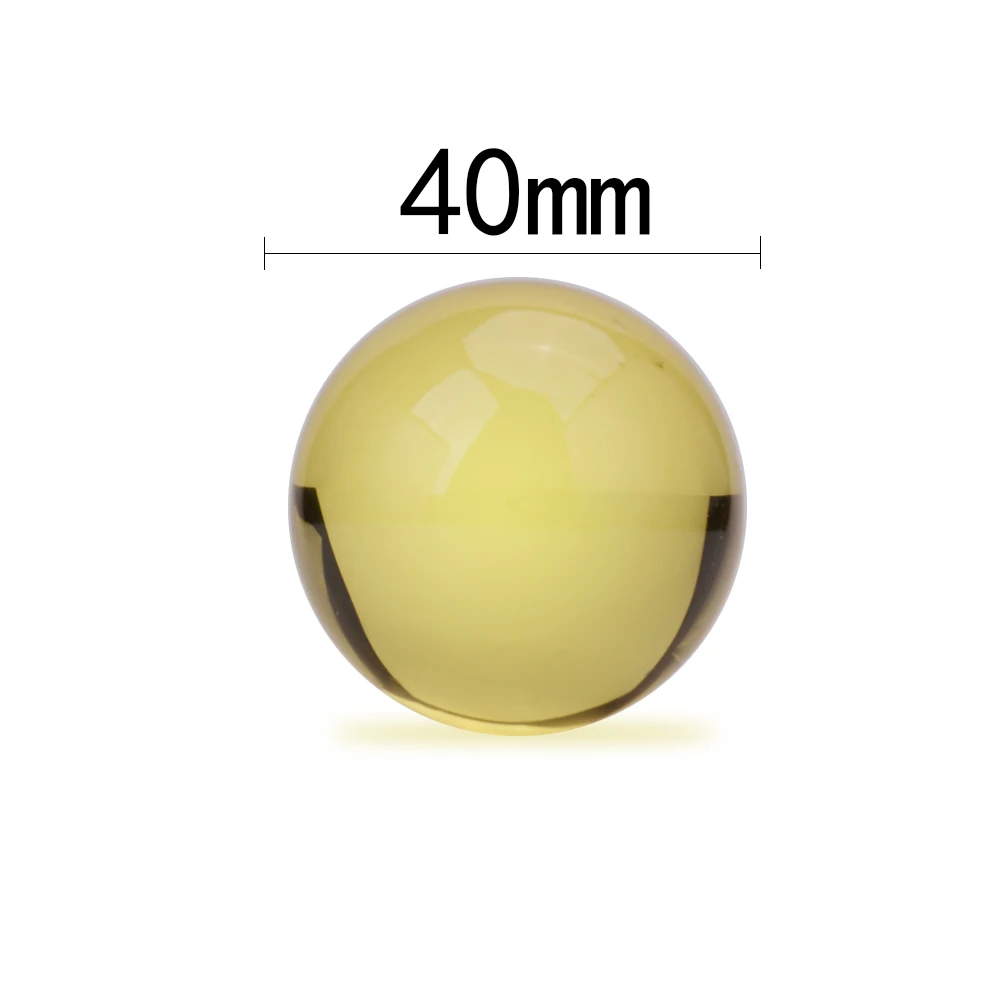 40mm 5pcs Topaz Color K9 Fengshui Crystal Glass Ball for Home&Wedding Decoration