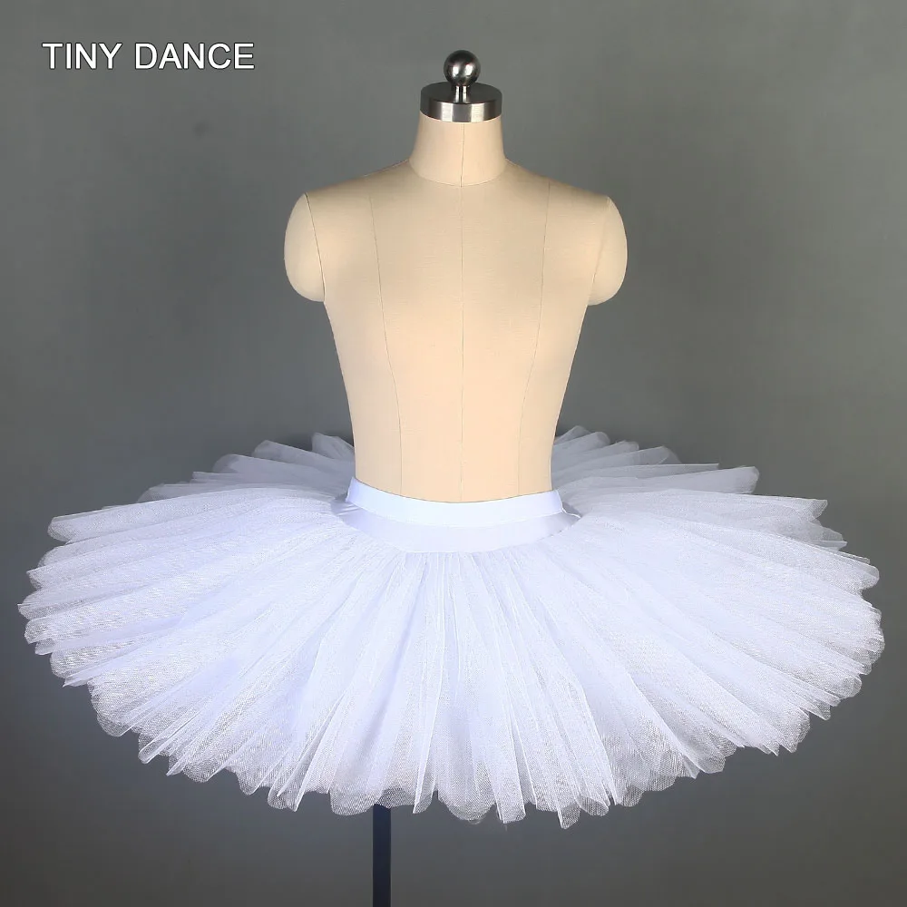 

Scalloped Ruffle Edges Ballet Dance Pancake Tutu Practice Rehearsal Platter Tutu Skirt for Girls and Women Half Tutus BLL103