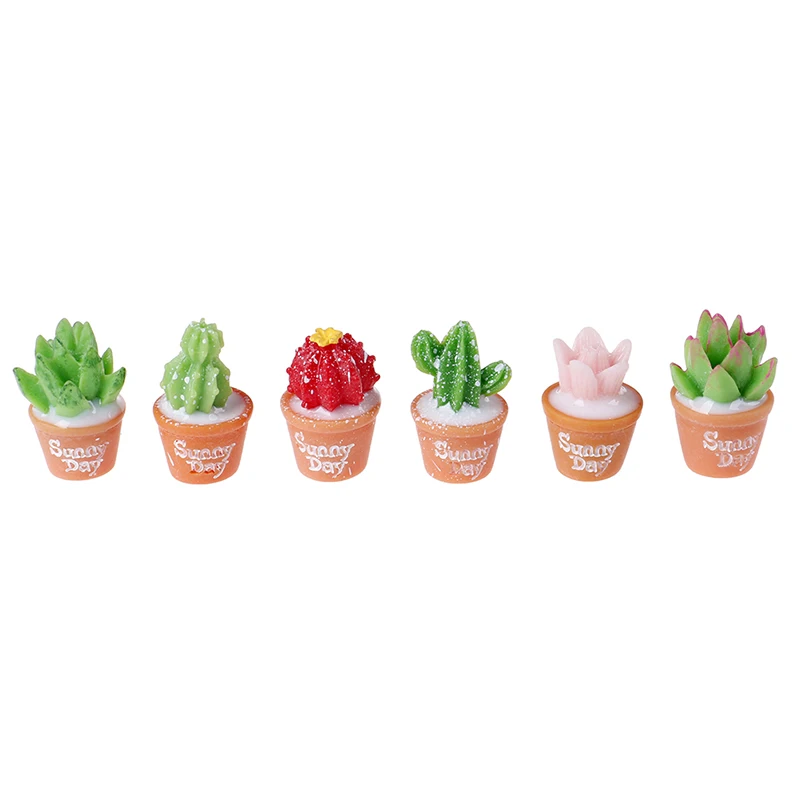 

5Pcs Miniature Plants Cactus Bonsai for Dollhouse Decor Mini Pretend Play Miniaturas Blyth Barbi Doll Accessories Toy