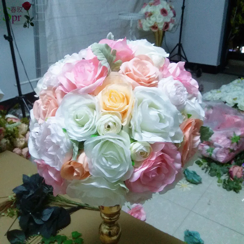 SPR Free shipping!10pcs/lot wedding table centerpiece flower ball arrangement home decoratins floral party backdrop