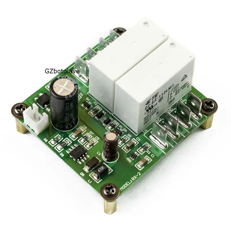 RX-2 التيار المتناوب 9 فولت إلى 24 فولت حمى مضخم الصوت ثنائي القناة المضادة للصدمات تيار مستمر حماية مكبر الصوت لوح حماية اللوحة النهائية