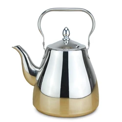New Arrive 304 Stainless Steel Water Kettle Thicker Induction Cooker Tea Kettle Creative Tea Pot For Home Office 1.2L/1.5L/2L
