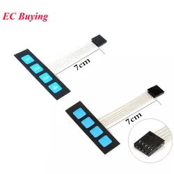 1-5Pcs 4 5 6 Key Matrix Membrane Switch 1x4 1x5 1x6 key Matrix Array Keypad Keyboard Control Panel 1*4 keys DIY Kit for Arduino