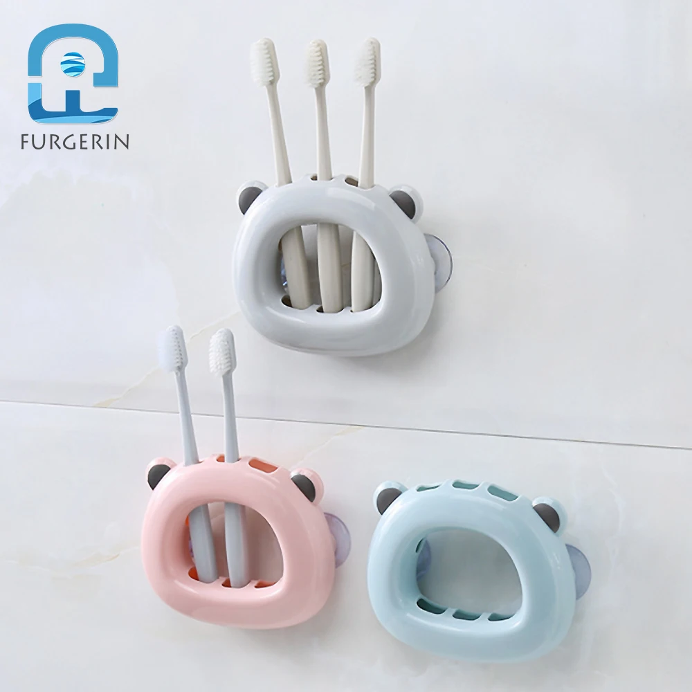 

FURGERIN Toothbrush Holder Wall kids tooth brush holder toothbrush holder suction cup travel Tooth Brush Storage No punching