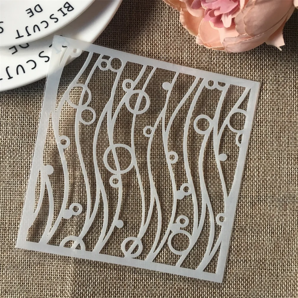 Hot 13cm Sea Water DIY Craft Layering Stencils Wall Painting Scrapbooking Stamping Embossing Album Card Template