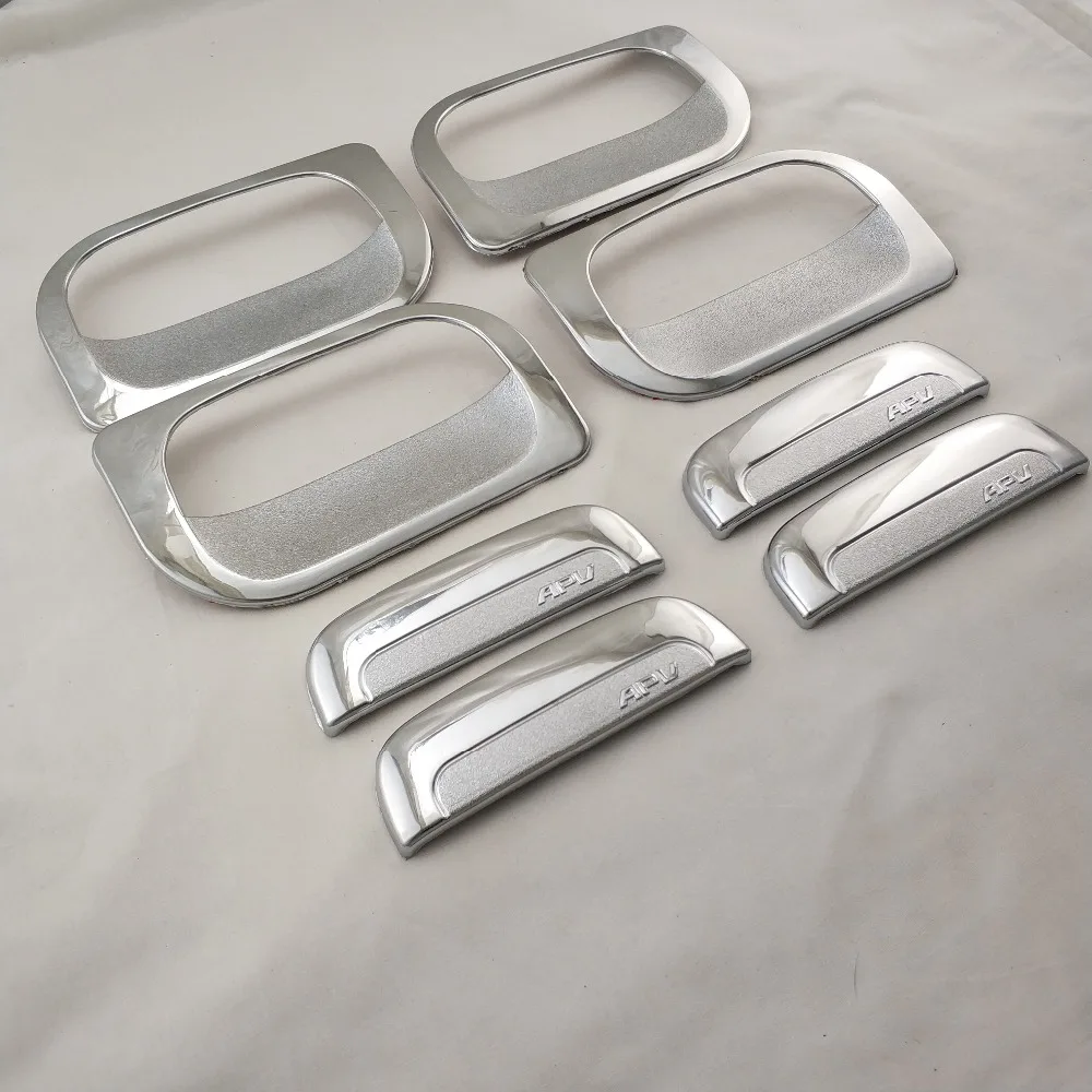 For Suzuki APV van Arena GX 2004-2012 Car The door handle bowl Covers ABS Chrome Accessories Stickers Car Styling 8pcs