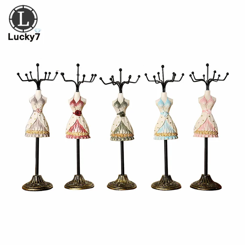 

Stainless steel model jewelry rack iron art princess jewelry display stand jewelry storage earrings necklace rack birthday gifts