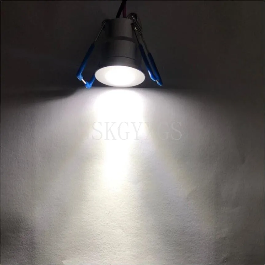 3PCS 220V COB  LED Mini Spotlight Cabinet Spot Light Dimmable Recessed Downlight Cupboard Showcase Display Lamp 3W Aluminum Body