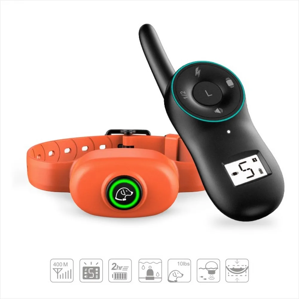 Dog Electric Collar Waterproof Pet Dog Training Collar Rechargeable Remote Dog Bark Control Collar Anti Bark Pet Trainer