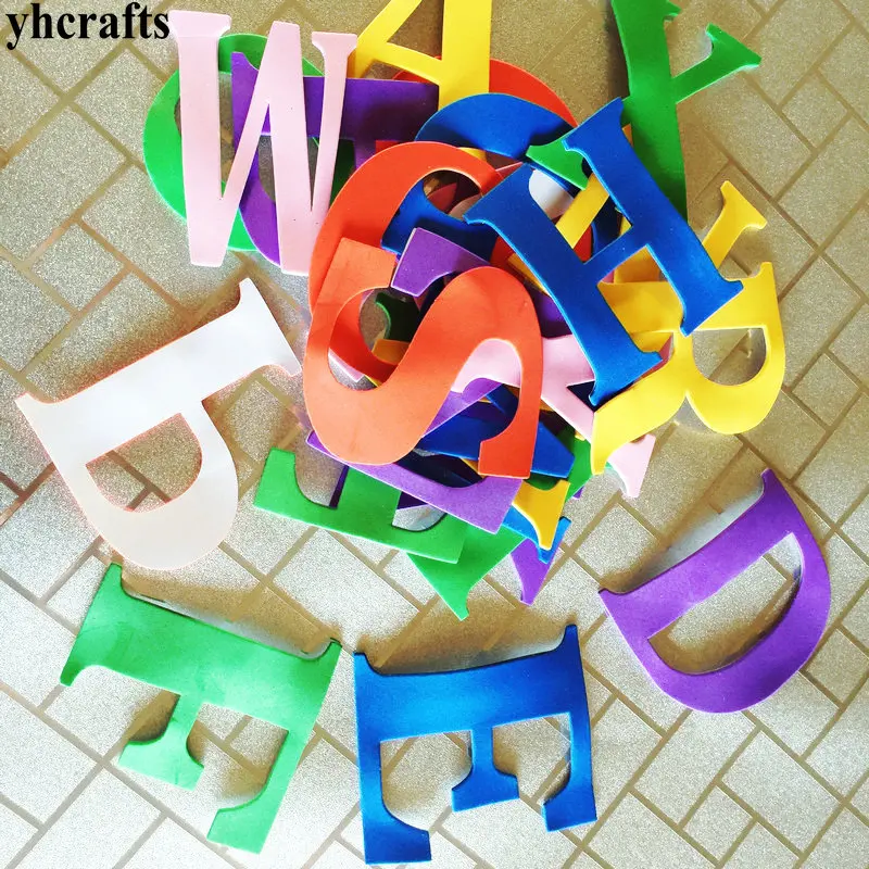 26PCS(1bag)/LOT.9x10cm Alphabet letters foam stickers Early educational toys Teach your own Self A-Z learning Kindergarten Work