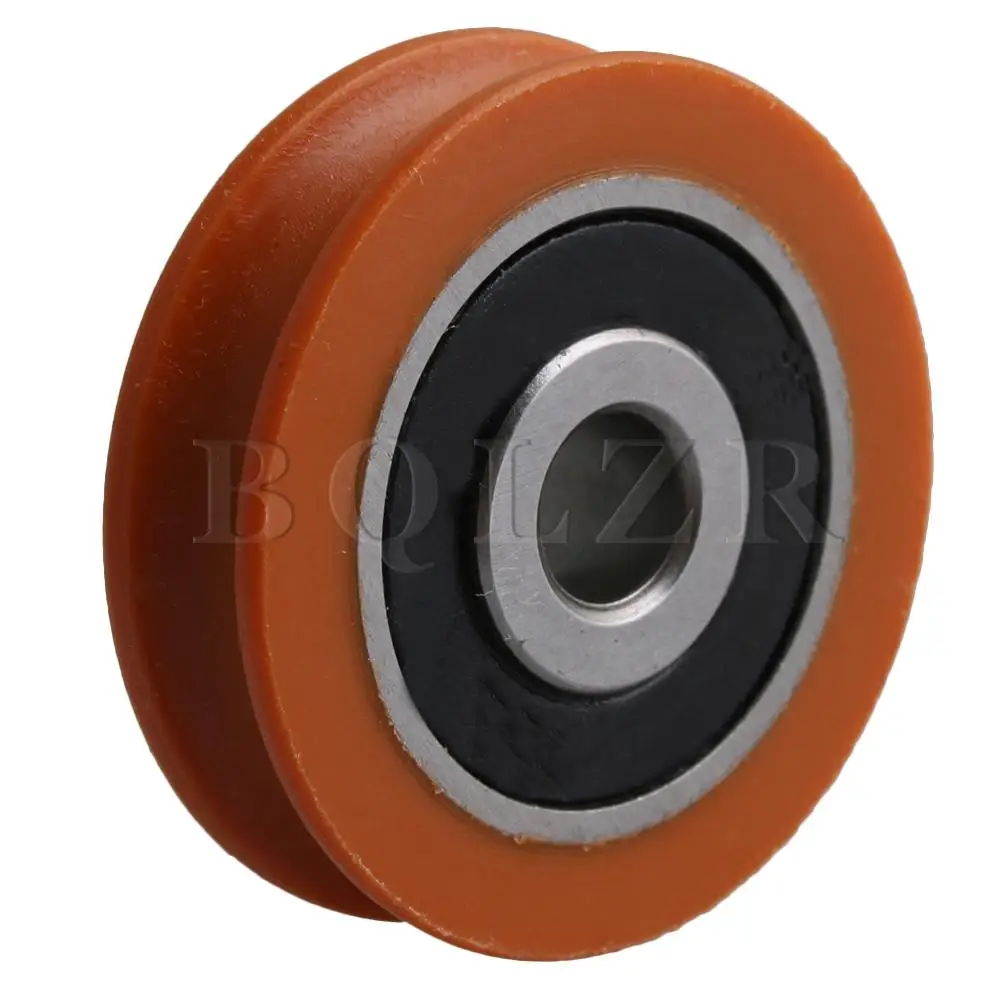 Imagem -03 - Bqlzr 29 Milímetros Fora Dia Laranja Nylon U-tipo de Pacote de Pista Sulco Rolamento de Roda Polia para Portas e Janelas de 4