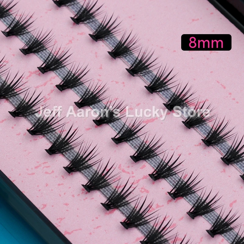 L1620 8MM 10MM 12MM 14MM Individual False Eyelashes Black Curled Fake Eye Lashes Makeup Eyelash Extension Tool