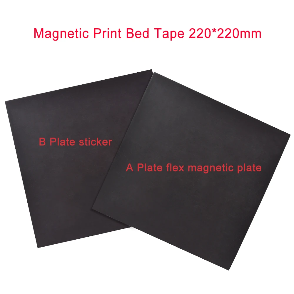 

3D Printer Parts Magnetic Print Bed Tape square 220x220MM Print Sticker Build Plate Tape FlexPlate PLA Surface Flex Plate DIY