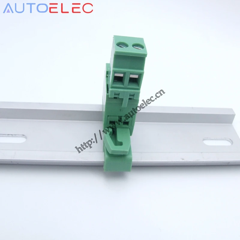 10sets Pitch 5.08mm 2pin Screw Plug-in Terminal Blocks connector NS35mm Din Rail Mounting instead of : UMSTBVK 2.5/ 2-G-5.08