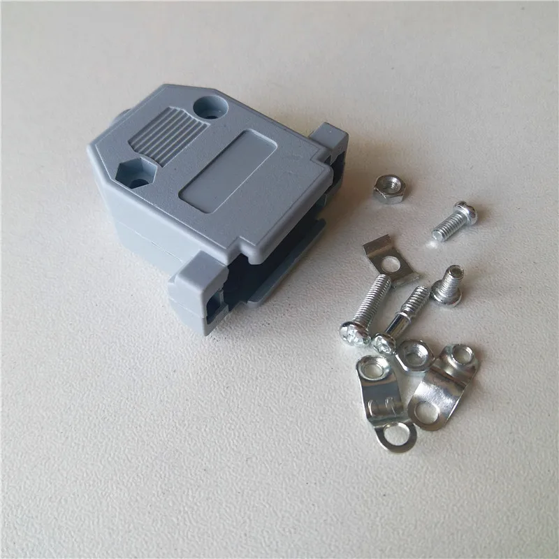 20pcs DB15 shell two rows pins dedicated DB15 serial shell plastic case with screw-base housing