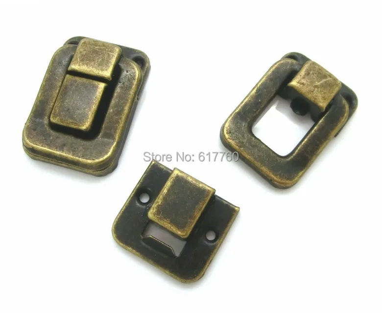 

Free Shipping-10 Sets Toggle Catch Latch Suitcase Case Box Trunk Box Antique Bronze 3.8cm x 2.7cm 2.7cm x 2.4cm D0034