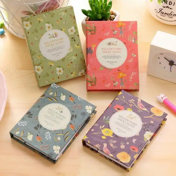 12 stile Creativo Copertina Rigida Memo Pad Notepad Sticky Note Kawaii Diario di Cancelleria
