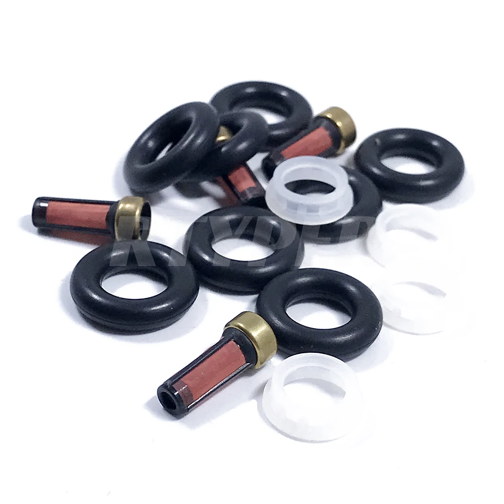 4Sets L309-13-250A 0280155865 Fuel Injector Repair Seal Kits 02201 For Mazda 6 2.3L Ford Mustang Focus Fiesta Mondeo 4.6L