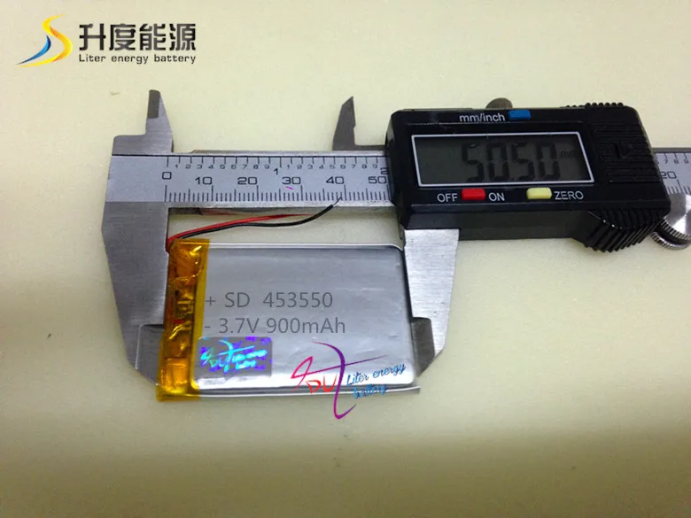 453550 900mAh 3,7 v batería de polímero de iones de litio recargable paquete PROTECCIÓN DE PCB para la luz de minería