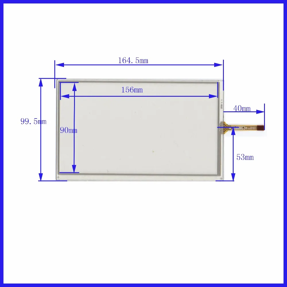 

XWT190 7inch 4 line For Car DVD touch screen panel 165mm*100mm this is compatible 165*100 TouchSensor FreeShipping