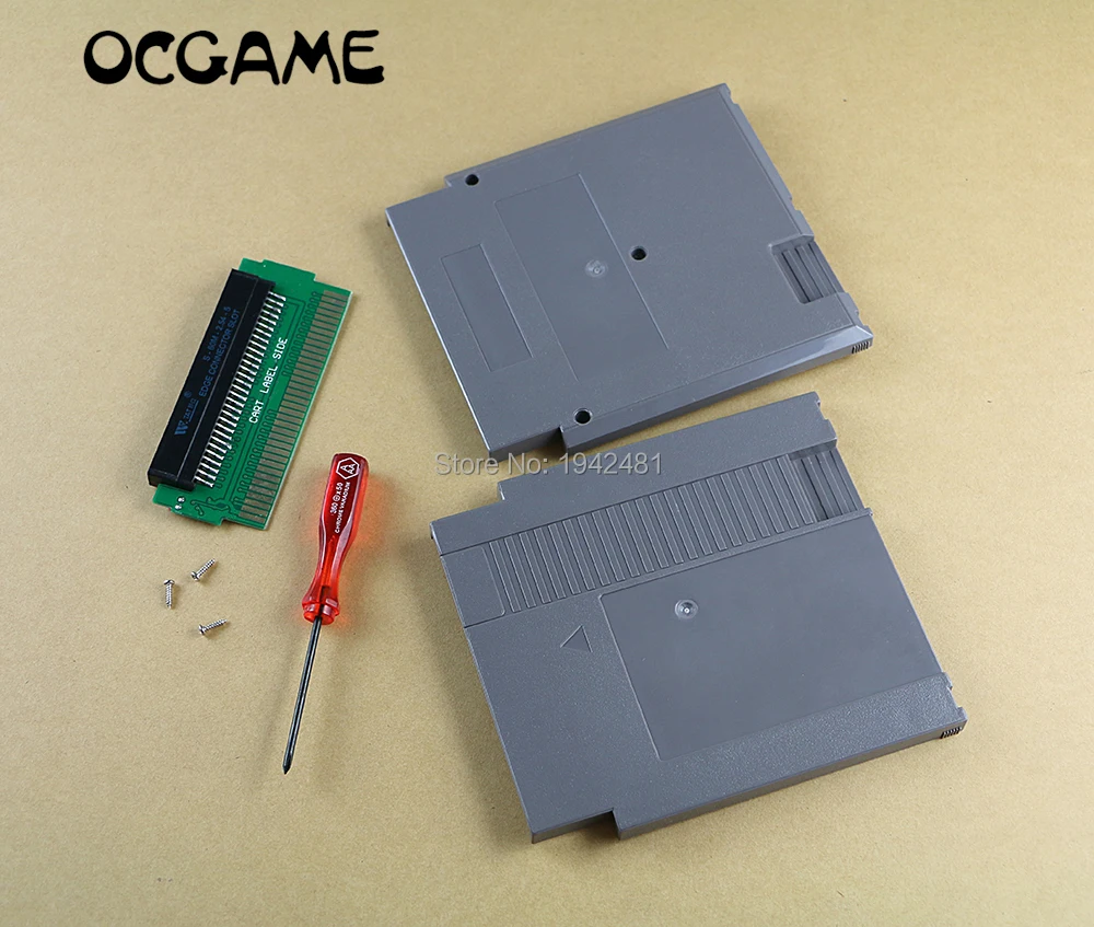 1set Adapter Converter 60 Pin to 72 Pin with CIC chip installed For NES Console System with Cartridge case and screwdriver