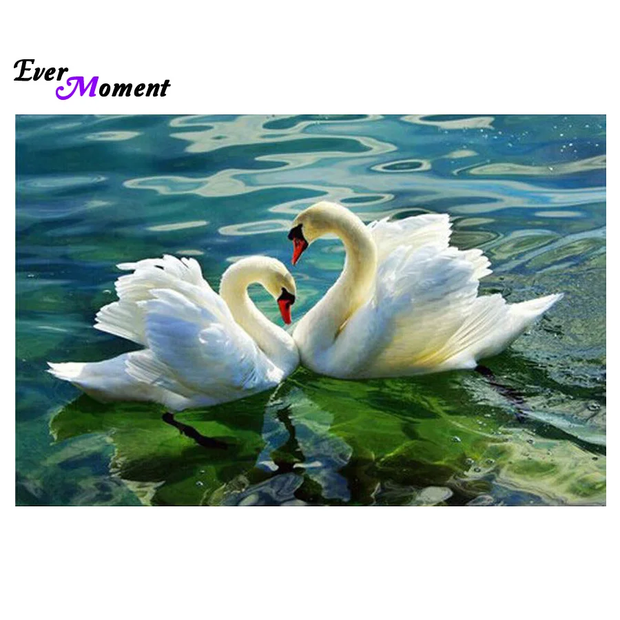 Swan Lake picture Full diamond embroidery diy diamond Painting home decor diamond mosaic Needlework cross stitch gift ASF450