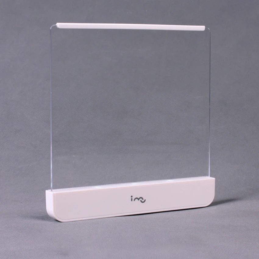 Lampe de lecture LED plate Portable avec signets pour soins oculaires, luminosité réglable, épaisseur de 2.5mm, Vision nocturne magique