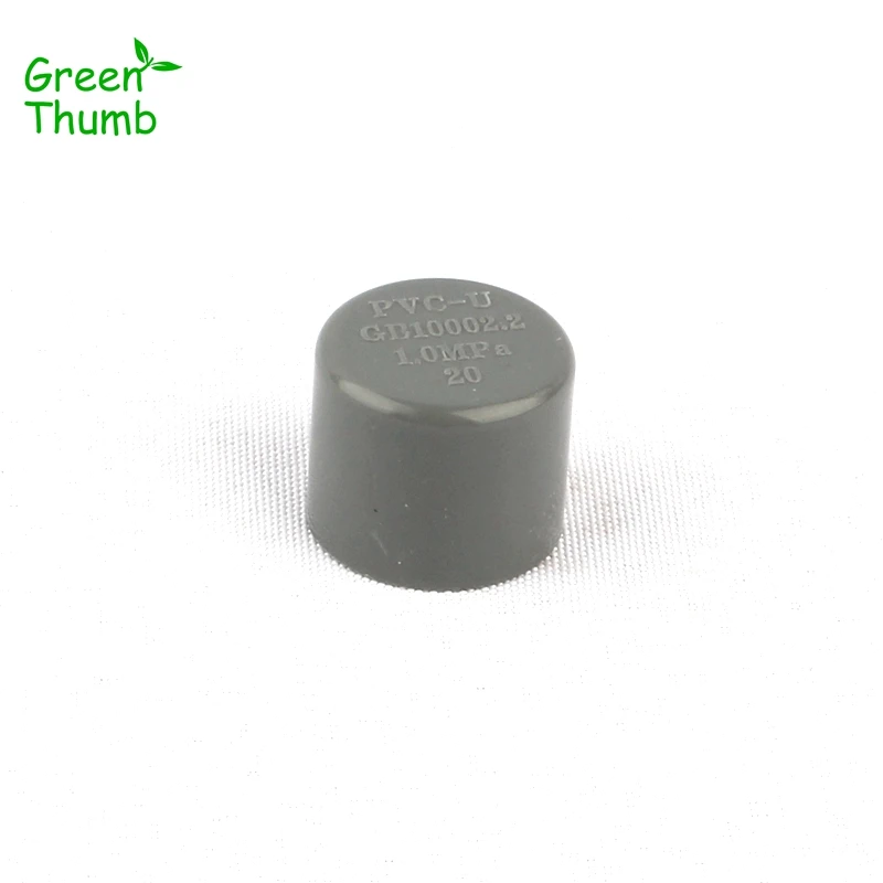 

60pcs Inner Diameter 20mm PVC Pipe Cap for Garden Micro Drip Irrigation Green Thumb Hose End Connector Watering System Fittings