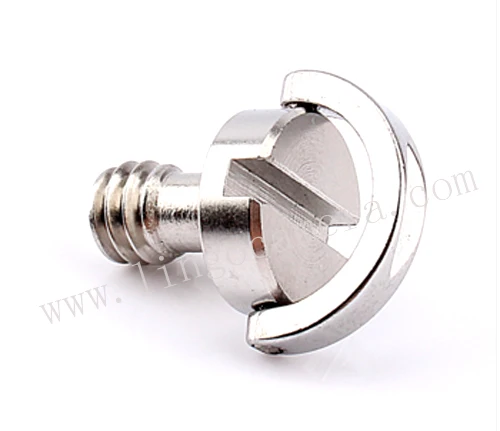 Parafuso para câmera dslr ll1485, 1/4 ", tripé, placa de liberação rápida, prata