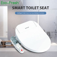 EcoFresh heated toilet seat smart toilet cover led lighting toilet seat Electric Bidet intelligent toilet seat