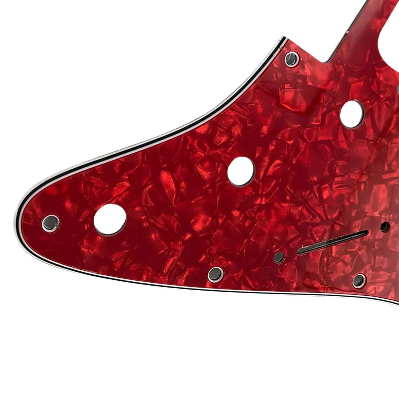 Fei Man - Quality Guitar Pickguard, US 11 Screw Holes, Strat With Floyd Rose, Tremolo Bridge, Humbucker Single HSS Scratch Plate