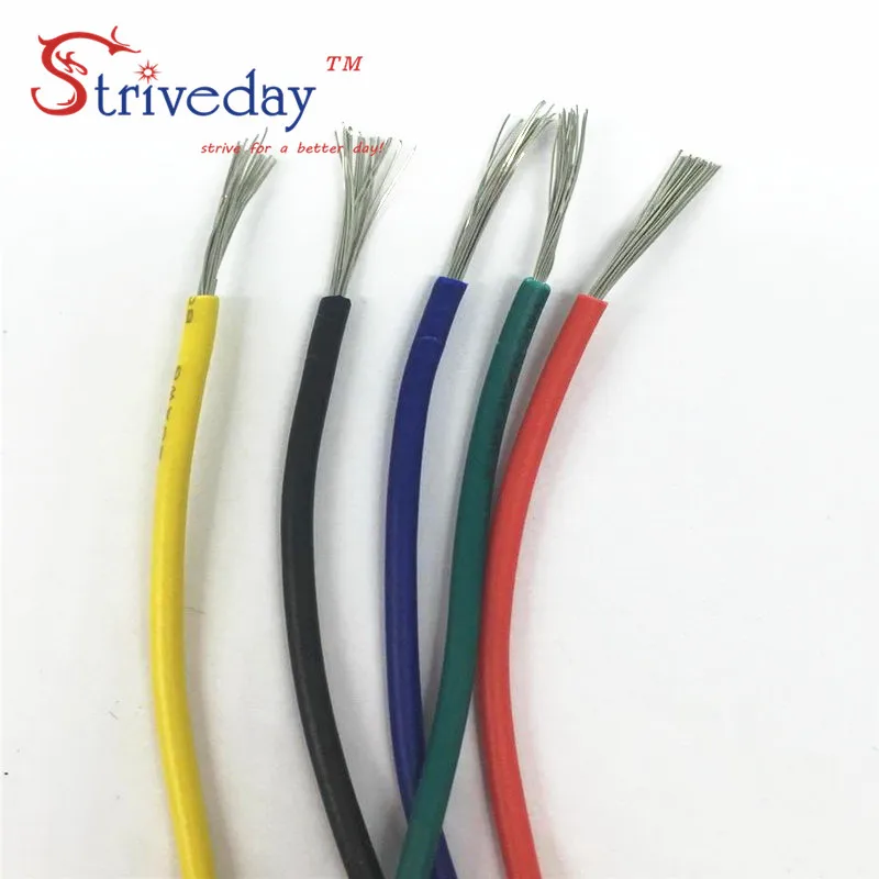 18 20 22 24 26 28 30awg UL 1007 (5 Farben in einer Box Mix Stringed Wire Kit) Elektrokabel Linie verzinnter Kupfer-PVC-Draht DIY