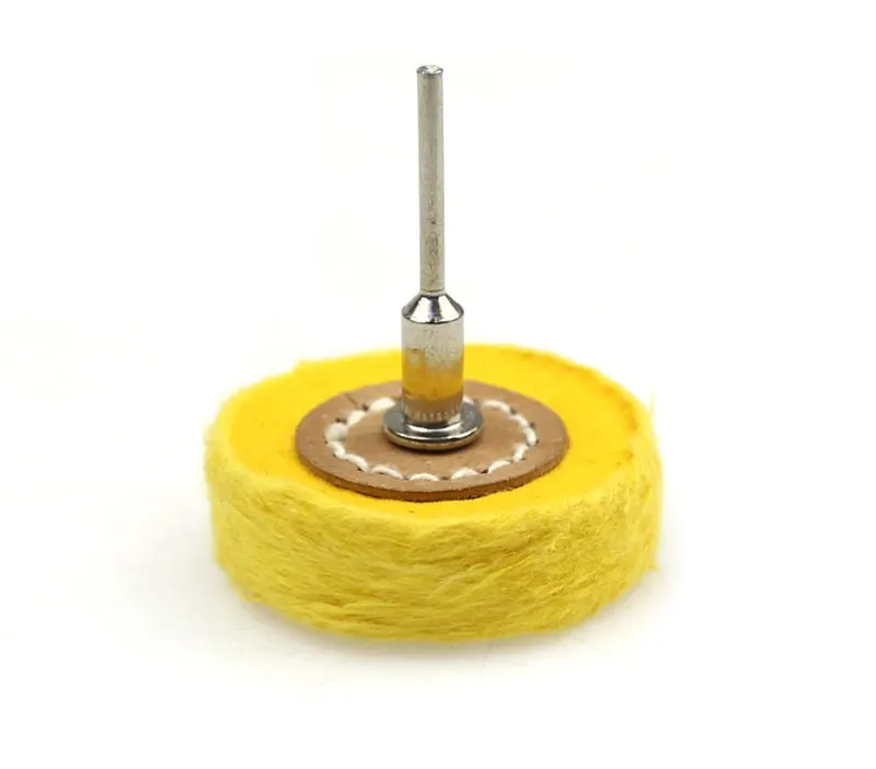 1 stück 3mm Welle Montiert Klappe Baumwolle Tuch Polieren Rad für Schmuck Metall Spiegel Polieren Mini Drill Rotary Power werkzeuge – Detail 1