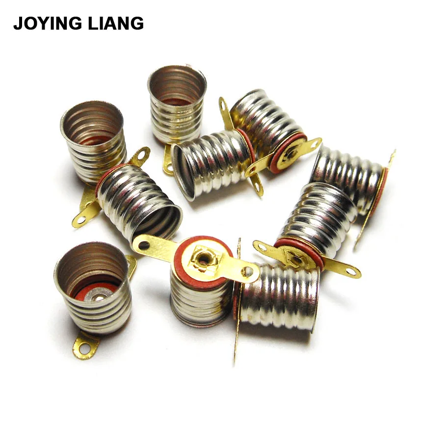 JOYING LIANG Mini Lamp Base Screw Type Student Physics Experiment Bulb Seat Old Falshlight Lamp Holder 10pcs/lot