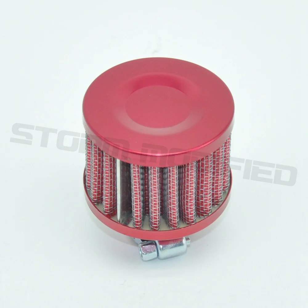 SuTonga 12mm Mini Car Air Filter Car Motor Cold Air Intake Filter Turbo Vent Crankcase Breather Motorcycle Styling Accessaries
